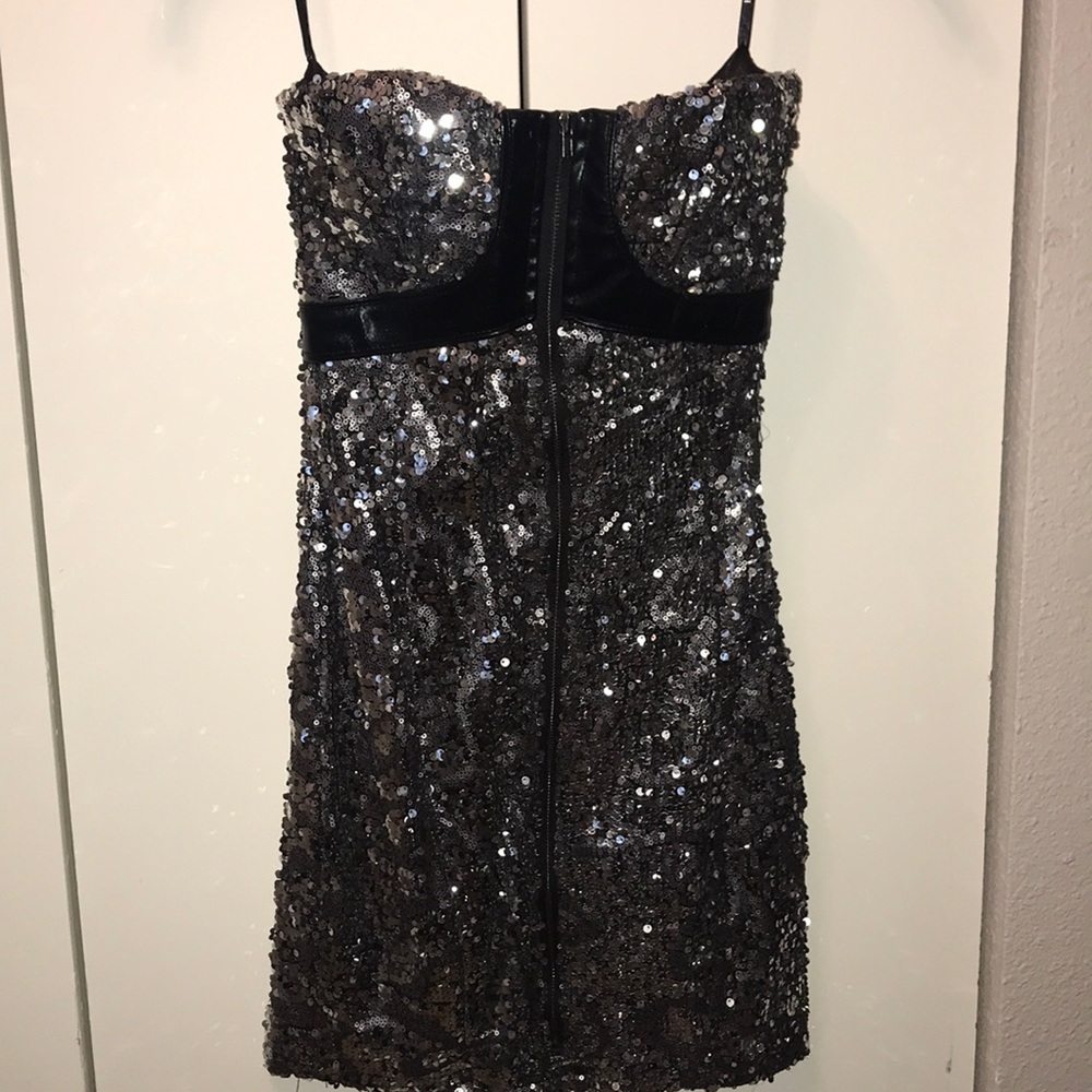 NWT Silver Sequins Dress